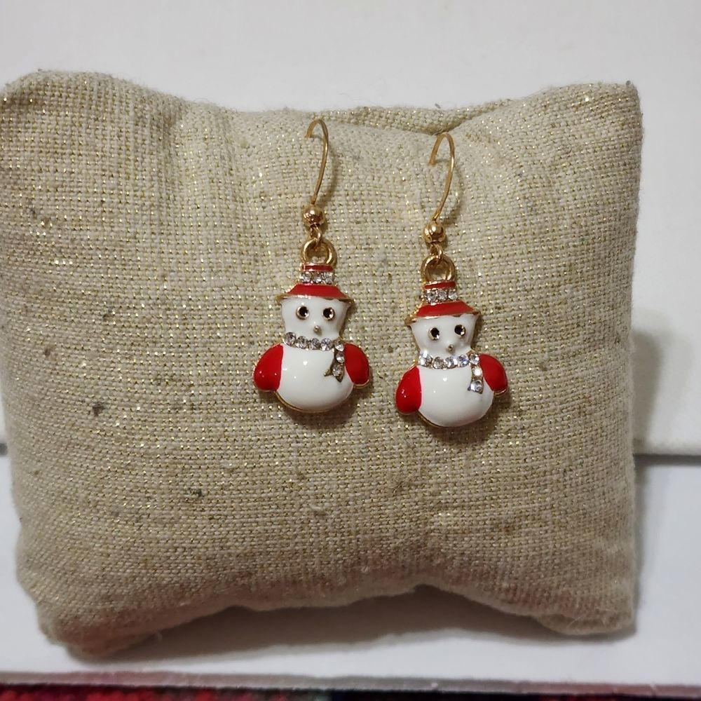 Christmas penguin earrings‎